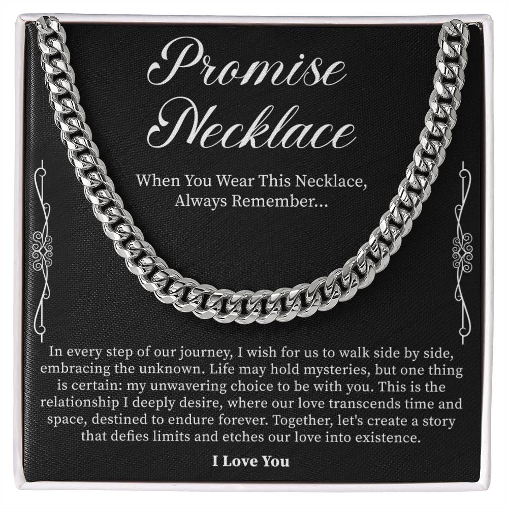 Men's Promise Necklace - Thoughtful Gift for Boyfriend, Anniversary, or Birthday - Beauty Belliss